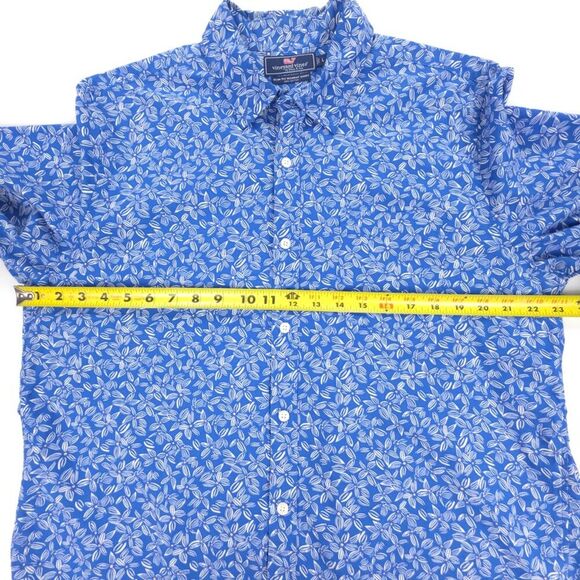 NEW Vineyard Vines Slim Fit Murray Shirt Hawaiian Floral Button Down Resort Y2k - Picture 4 of 8